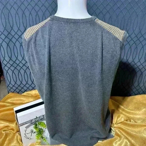 Mens Lyle and Scott Scotland 100% Combed Cotton Vest Large Gray - Picture 5 of 15